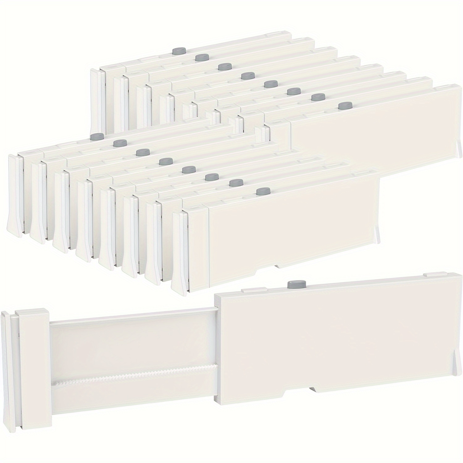 

16 Drawer Dividers For Clothes, 4" 11.6"-17" Drawer Organizer, Plastic Drawers Separators For , Clothes, And