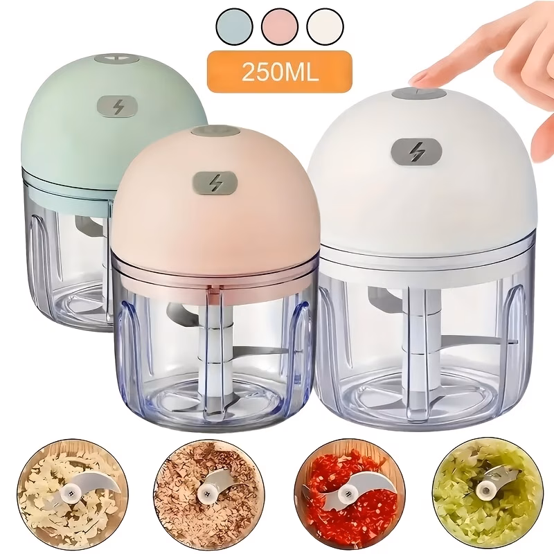 1pc, 250ml Chopper, Electric Garlic Chopper, Baby Food Blender &...