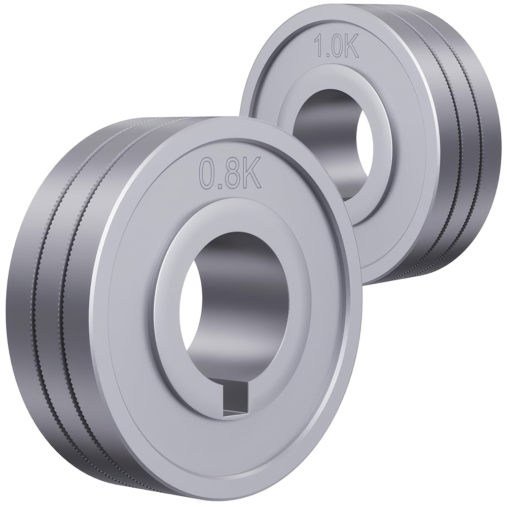 Image of 1pc K Type Drive Roller 0.8/1.0mm, Knurled Non-slip Feed Roll For Flux-cored Wire Replacement For 160-250a Mig Welder