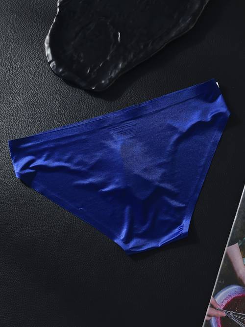 8 stuks herenondergoed, ijs slikkige fiber stof herenbriefs sexy herenbriefs, casual ademend sportondergoed herenlaag- naadloze briefs shorts, glanzende bikini briefs
