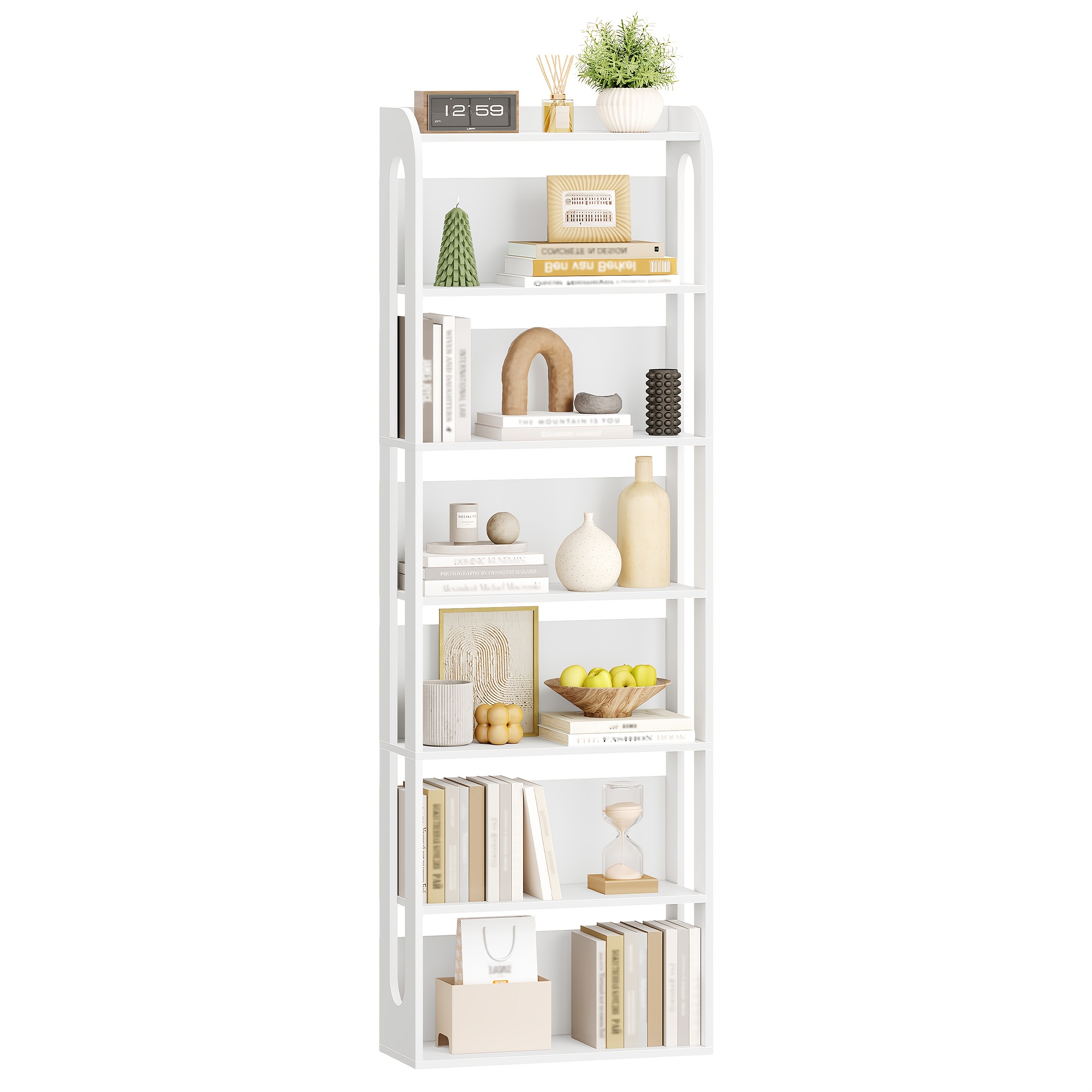 TEMU -tier Wooden Bookshelf, Shelving And Wardrobe Storage System, Wooden Vertical Shelving For Organizing And Storing Books And Toiletries, Suitable