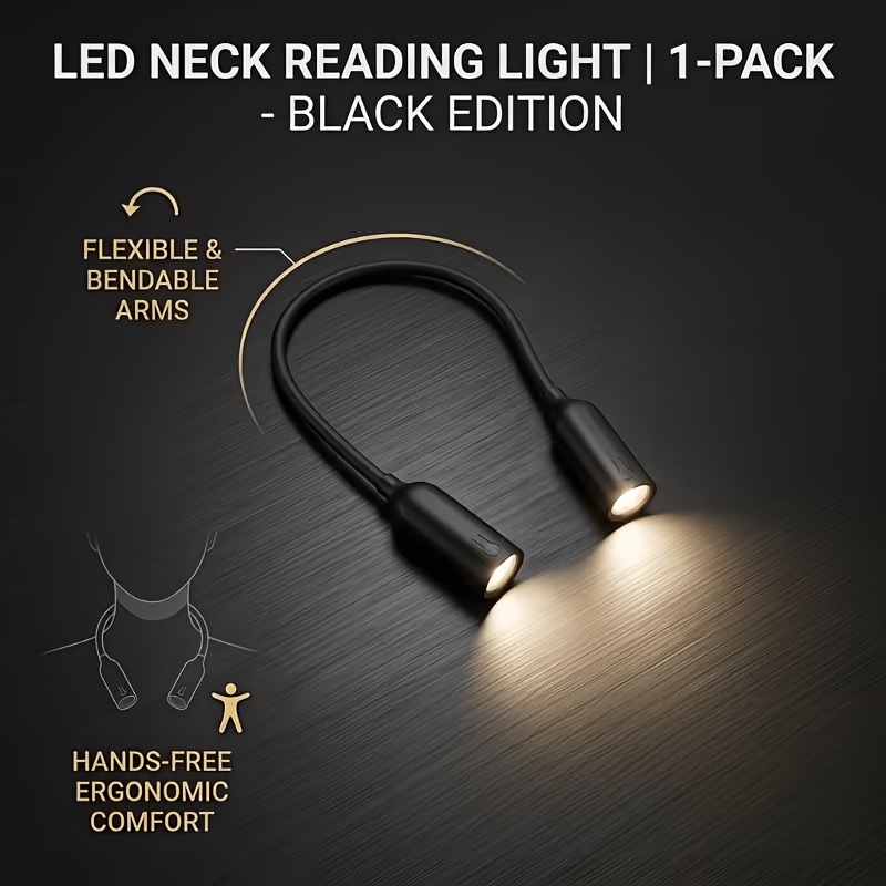 Image of 1 Pack Versatile Neck Hung Portable Light, Multi-level Dimming, For Multi-angle Adjustment, , . Requires Aa Batteries (batteries Not Included)