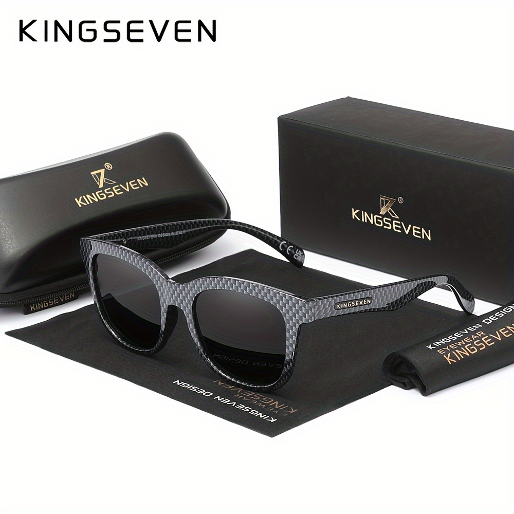 KINGSEVEN Glasses Men Aluminum Magnesium Sun Glasses For Men Polarized  Mirror Lens Eyewear Glasses Women 724