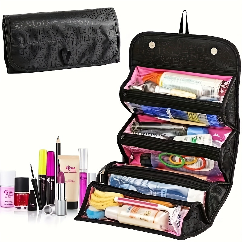 

Makeup Bag Waterproof Large Capacity Multifunctional Storage Bag Toiletry Bag Cosmetic Bag Jewelry Can Be Rolled Up When Traveling