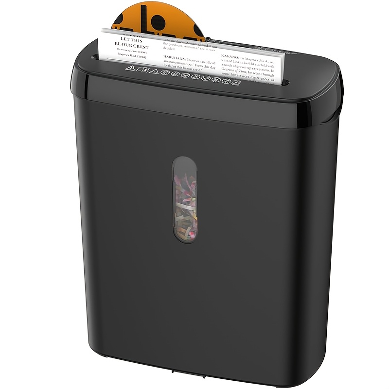 Paper For Home, 10-sheet Strip Cut, 12l Basket, P-2 Security Level, Cd & Credit Card Shredders For Home Use