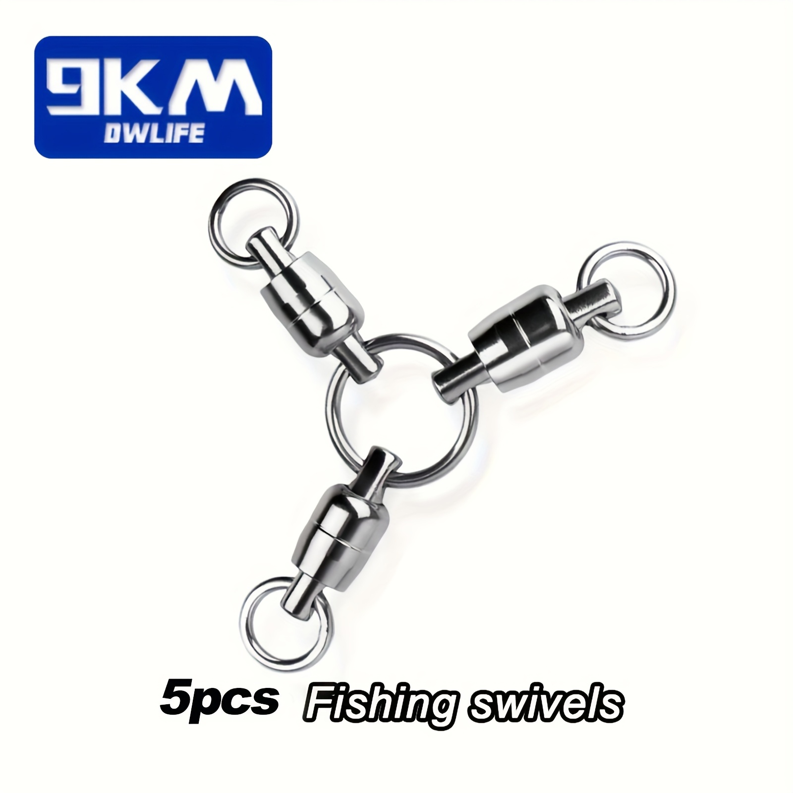 20~500 Lb Swivel Snap Duo Lock & Coastlock Fishing Swivels With Ball Bearing & Split Rings