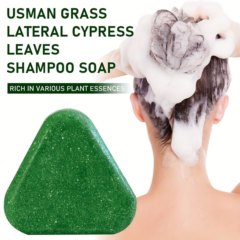 Wash Your Hair Every 7 Days - Stay Up All Night Without Going Bald - Ten-in-One Instant Anti-Frizz and Breakage Usman Grass & Cypress Leaf Shampoo Bar - Shampoo For Women - Shampoo And Conditioner For Women - Shampoo Women - Shampoo Bar For Baldness - Baldness Shampoo - Scalp Nourishment - Frizz Control - Beauty - Plantbased Formula - Nourishing Blend - Frizzfree Formula - Root Strengthening - Sensitive Scalp