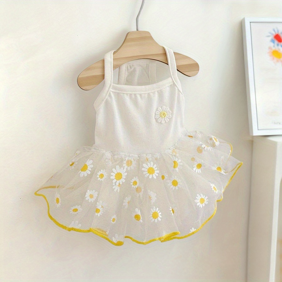 TEMU Lightweight Pet Tulle Dress For Small Dogs Like Teddy, Yorkshire, Schnauzer, Pomeranian, And Bichon Frise, As Well As Cats