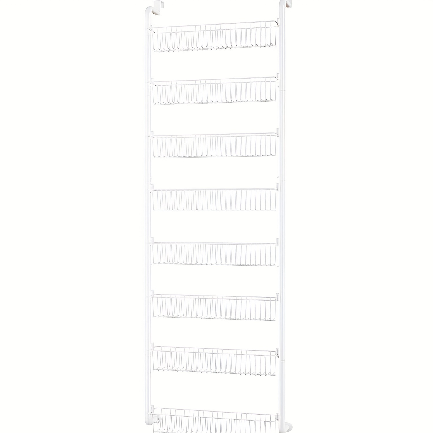 TEMU 6/8-tier Door Rack - Metal Spice Organizer For Storage - Versatile Door-mounted Storage Shelf For Kitchen, Pantry, Laundry Room & Bathroom -