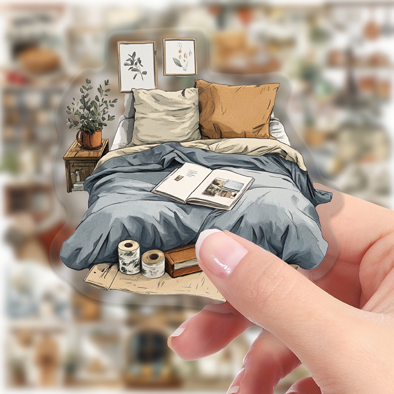 TEMU 50pcs Home Creative Graffiti Stickers, Suitable For Laptops, Tablets, Phone Cases, Suitcases, Water Bottles, Skateboards, And Guitars, Doors,