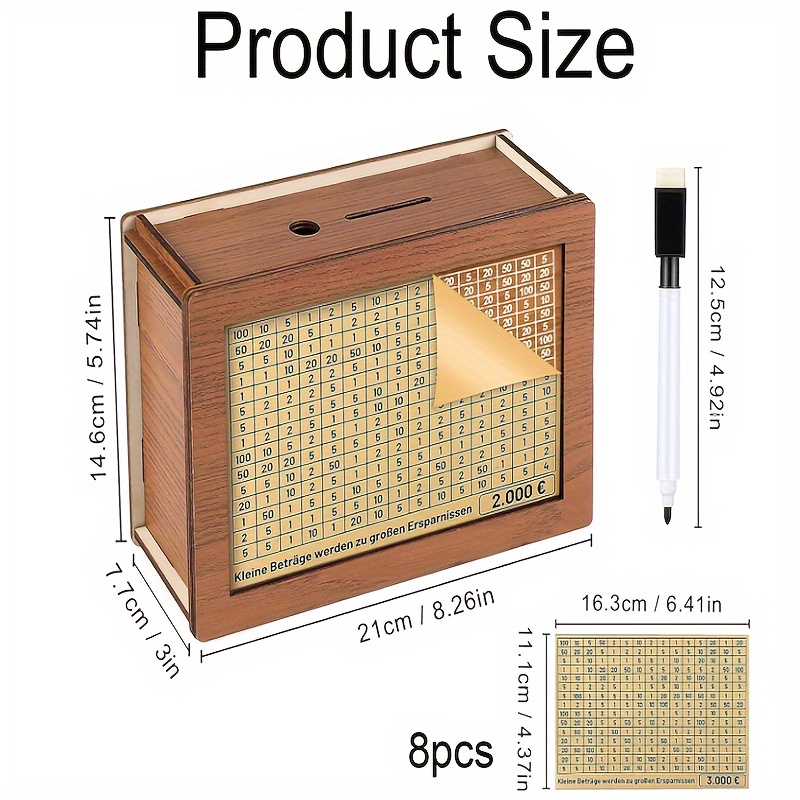 1pc reusable money bank vintage piggy bank storage box piggy bank with savings goals piggy bank with digital scale for home room living room office decor valentines day new year easter gift details 2