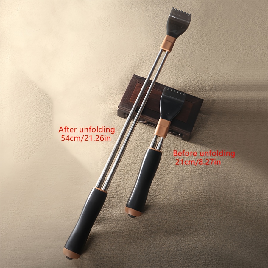 1pc set extendable back scratcher stainless steel double ended anti twist for self massage elderly with itchy scratcher tool Product details 0
