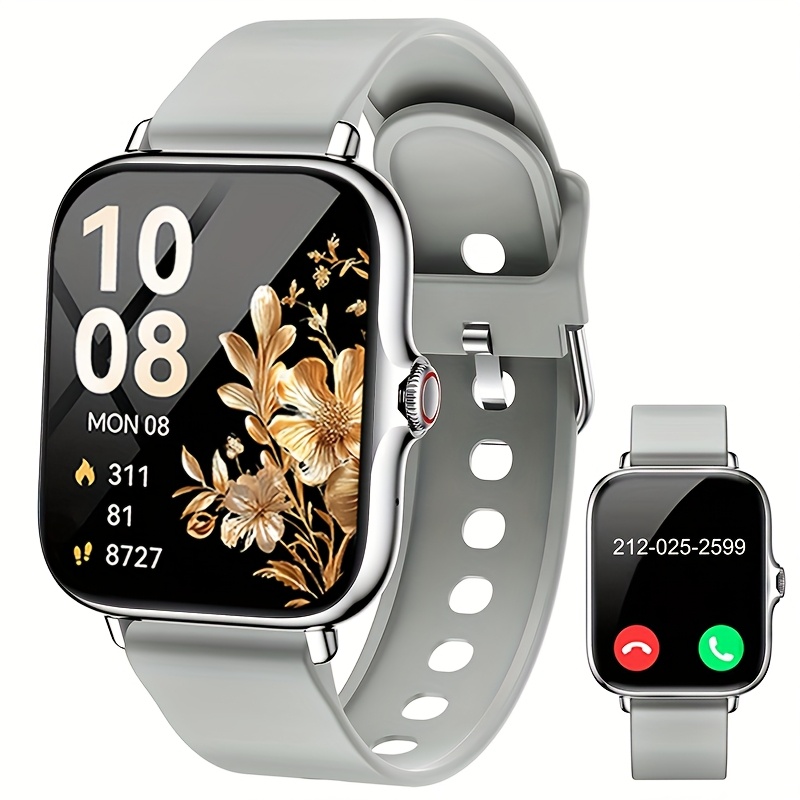 Fully Touchscreen Smartwatches for Men And Women, Featuring Wireless Wireless Calling And Answering, Step Counting, Compatible with Android And Ios Smartphones, Available in Multiple Color Options, Perfect As a Holiday Gift for Men, Women, Couples