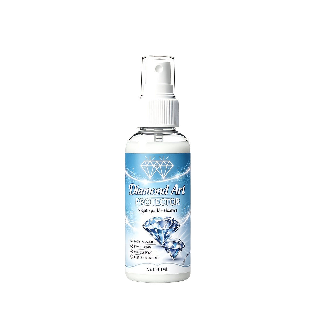 TEMU Spray de pour Peinture Diamant - Convient pour la Peinture Diamant et les Loisirs Créatifs DIY, Offre une Permanente des Œuvres d'Art, Entretien