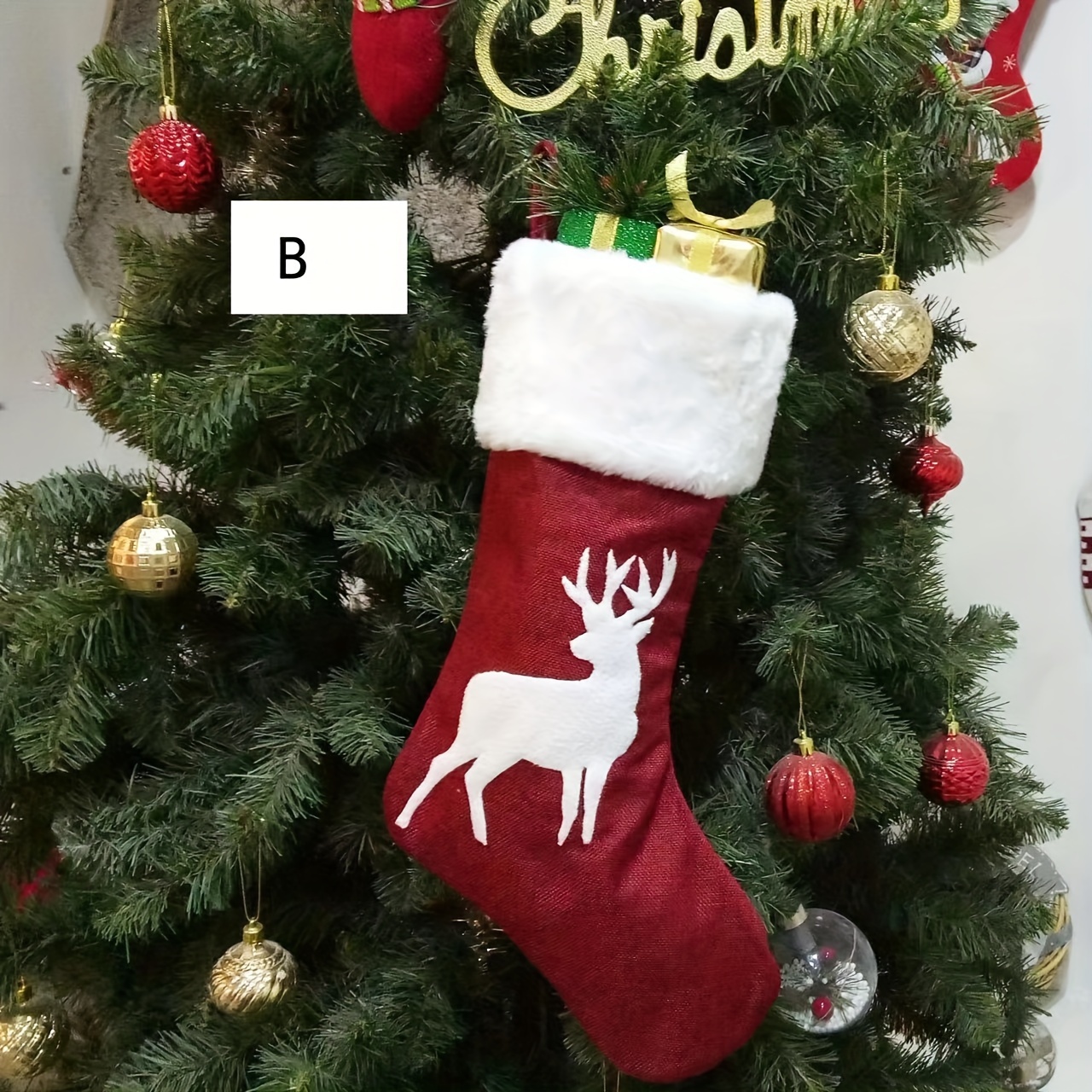 TEMU Custom Personalized Christmas Stockings, Customized Stocking For Family, Matching Stockings For Christmas, Custom Stockings, Family Stockings