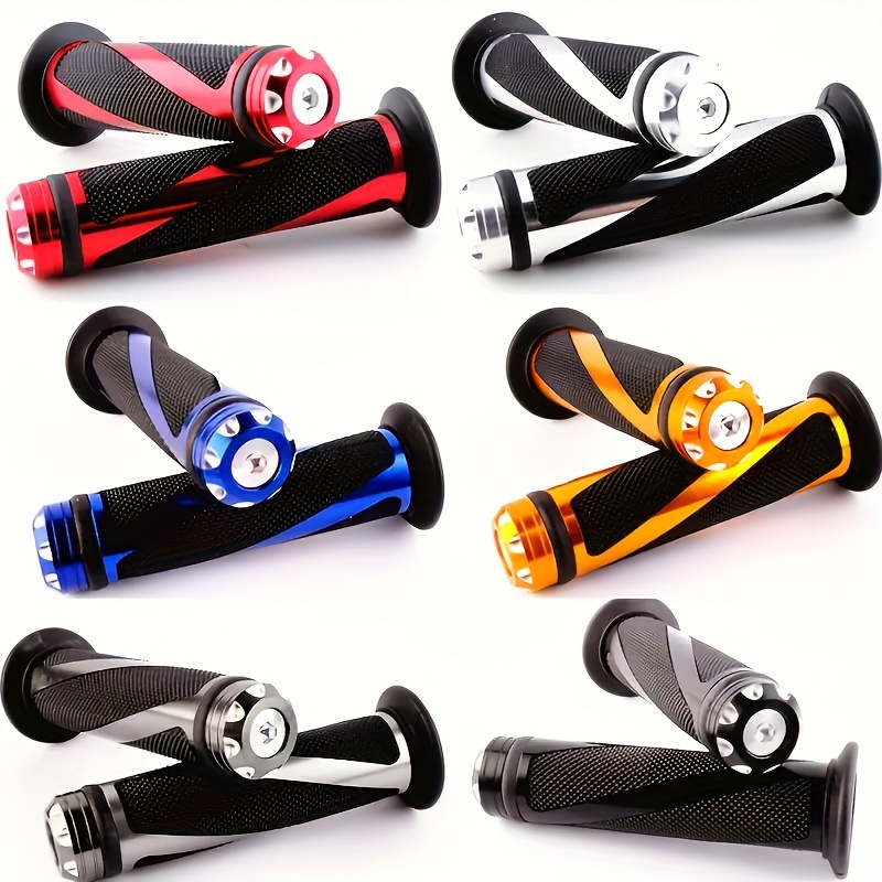 

Mountain Bike Bicycle Motorcycle Riding Non-slip Grip Universal Lockable Rubber Handlebar Cycling Accessories