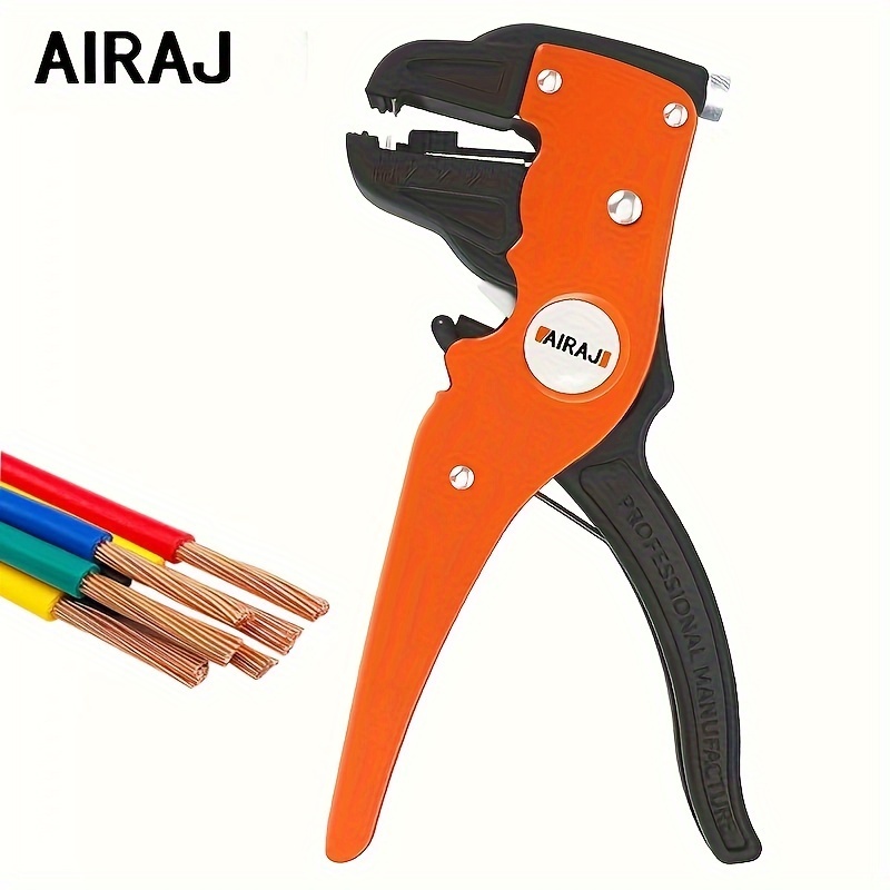 

Airaj 2-in-1 Wire Stripper And Cutter - Adjustable, Automatic Duck Pliers For Quick Cable Repair