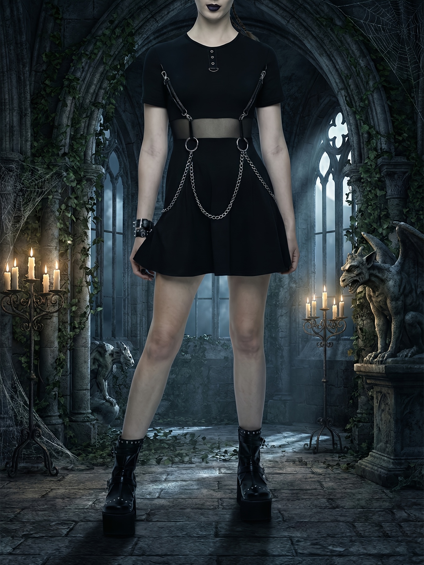 gothic plus sold on Temu United States