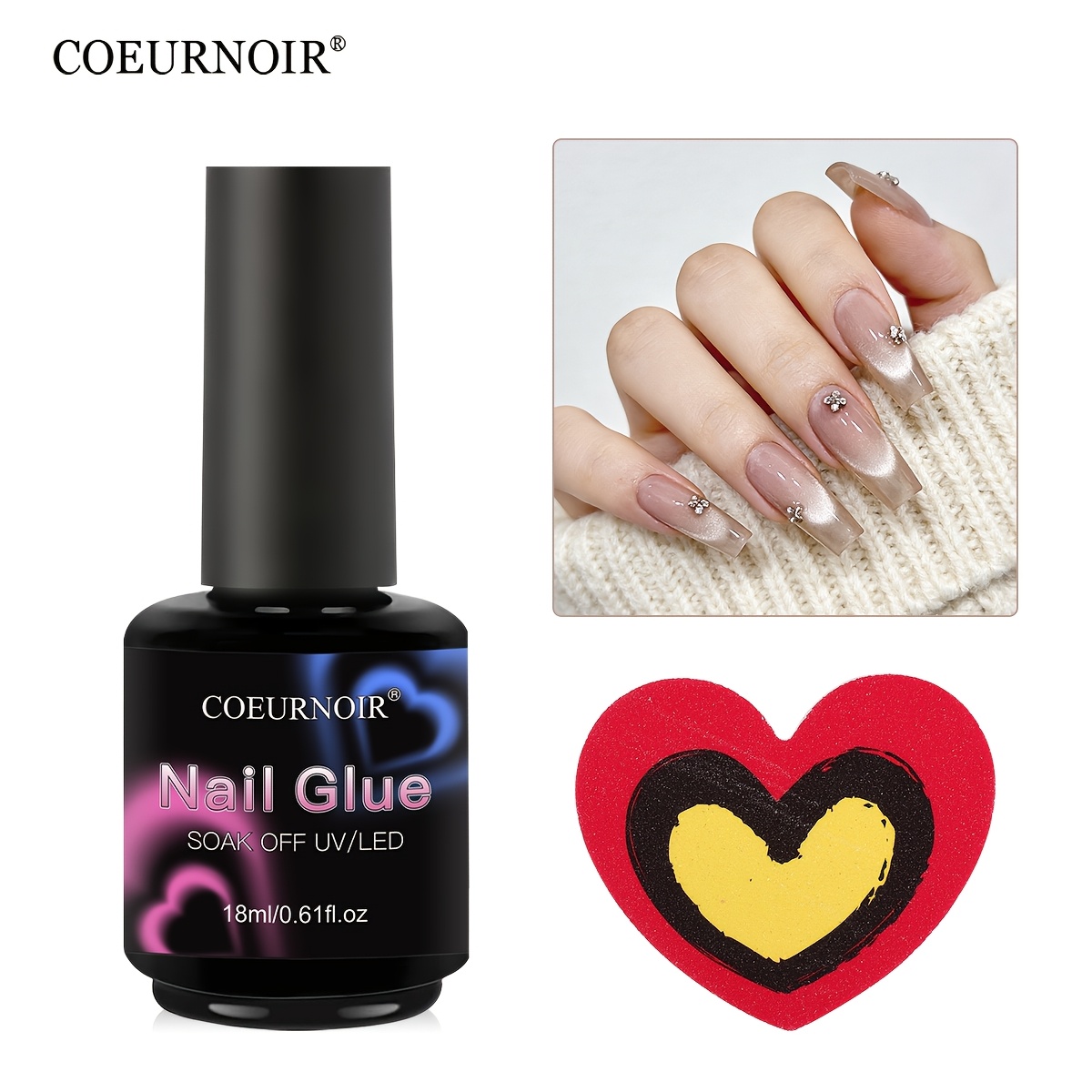 Ultra-strong For Acrylic Nails With Nail Tool, Nail Extensions, Press-on Nails, Artificial Nails, Professional Quality Nail For Easy Application, Long-lasting And Durable False Nail, Soak-off /led