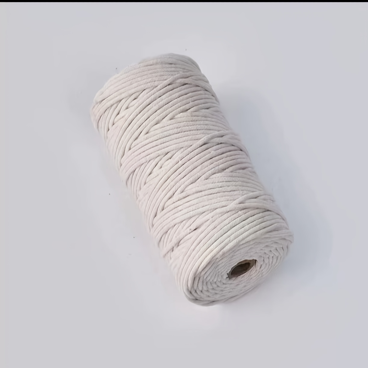 Image of 3mm 7875 Inch Cotton Rope, Handmade Braided Macrame Rope, Tapestry Flower Pot Hanging Rope, Bundling Decorative Cotton Thread Rope