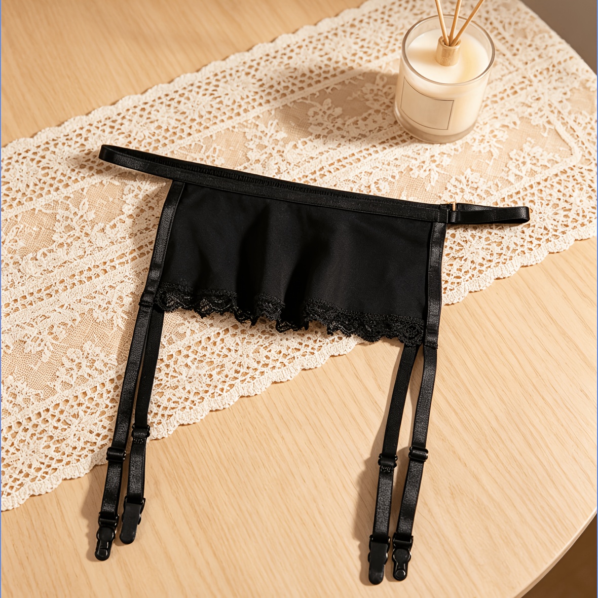 suspender belt for women sold on Temu New Zealand