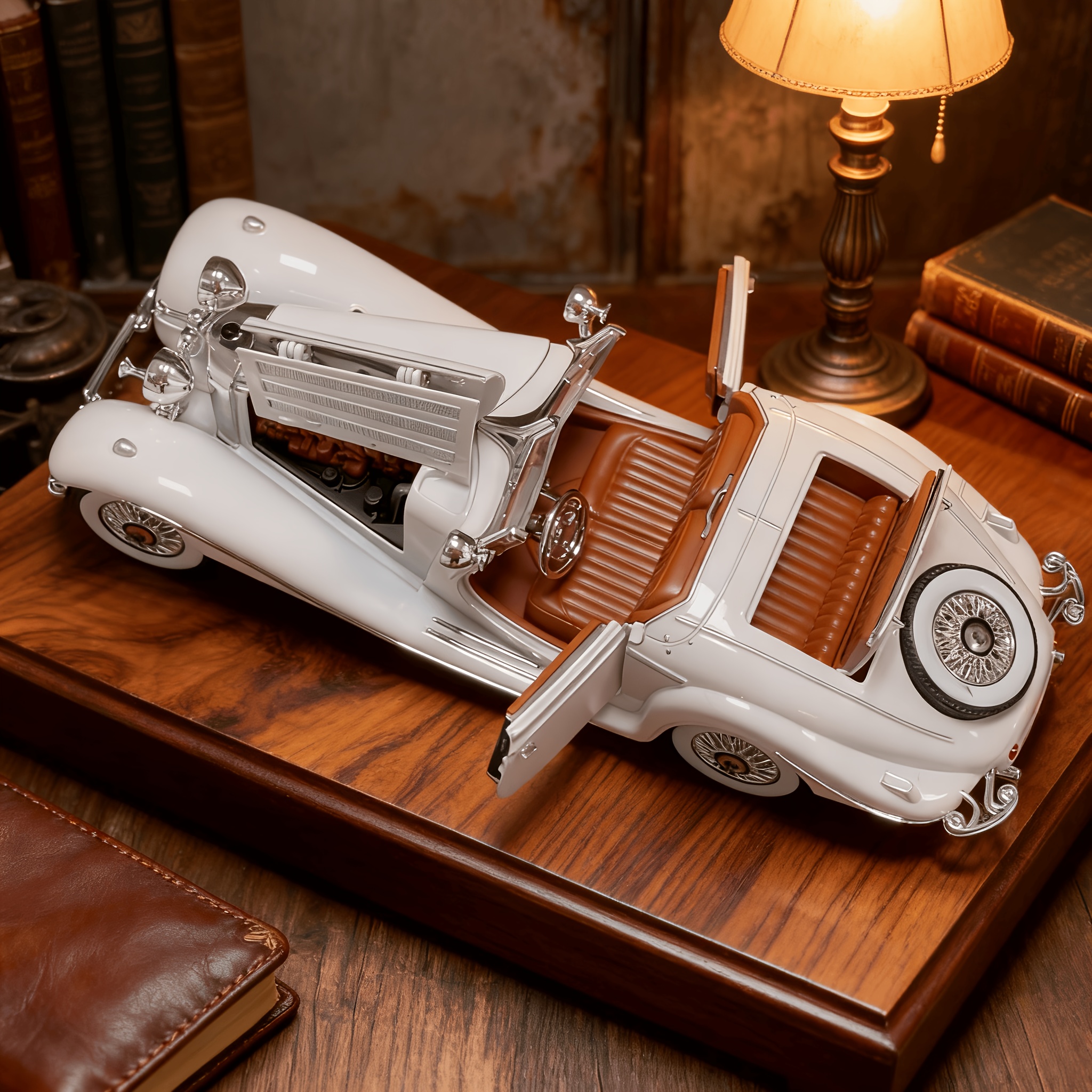 car model ornament alloy material living room tv cabinet decoration office   display automotive     business opening gift for clients collectors     essential with chrome Product details 4