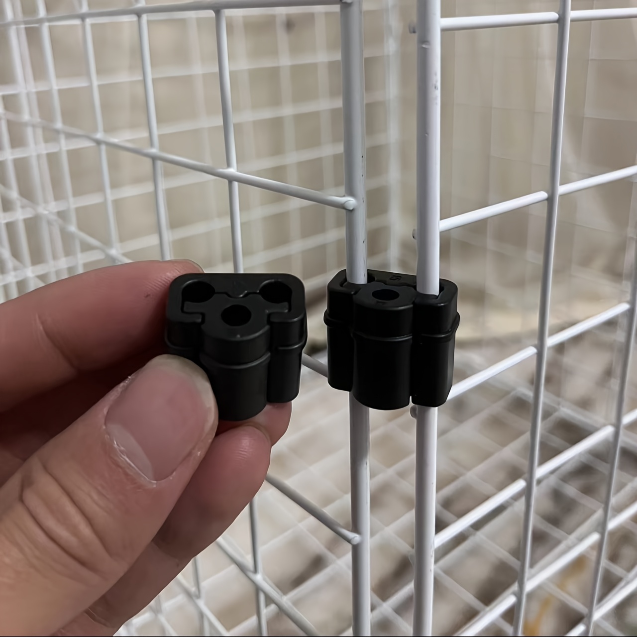 TEMU 10pcs Connecteurs en plastique, ajouts pour fixation de murale photo, assemblage de grillage de joint