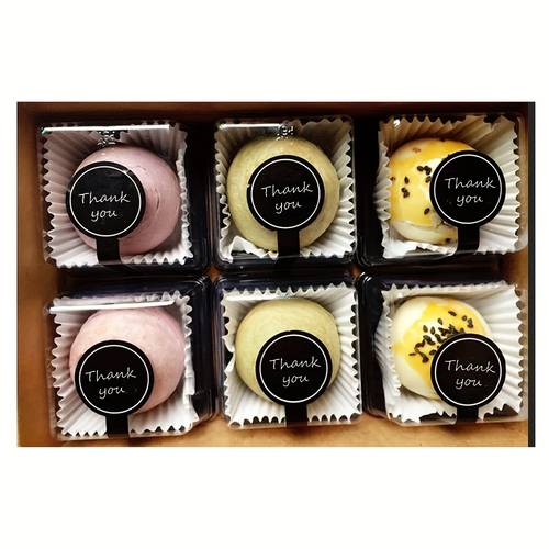 100pcs 200pcs black thank you long seal stickers for pudding bottles bakery box label stickers for bakeries handmade products birthday party prizes box sealing stickers gift boxes decorative bag packaging labels