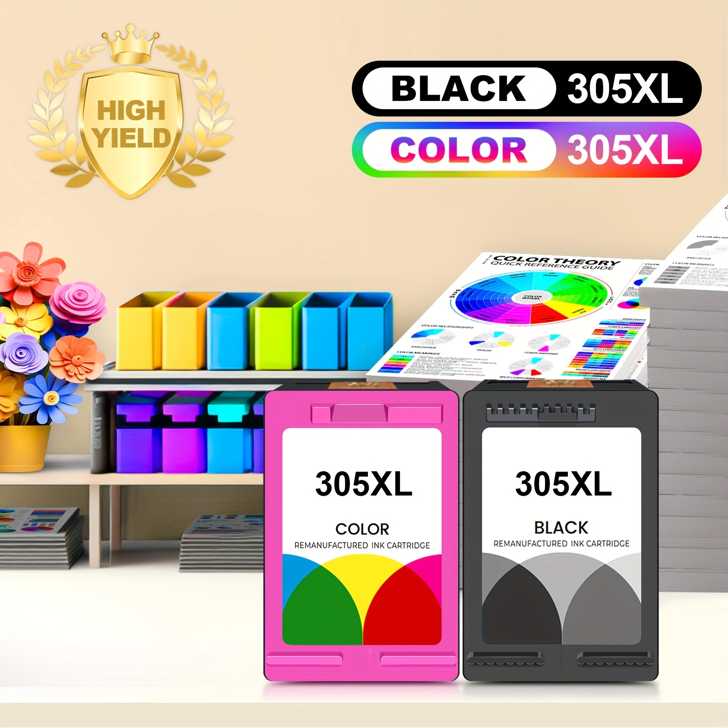 305xl Ink Cartridges Replacement For 305xl Black Color For 2700 2700e 2752 2752e 2742 2755 4100 4100e 4152 4155e 6000 6055 6400 6458 6458e 6455e Printer