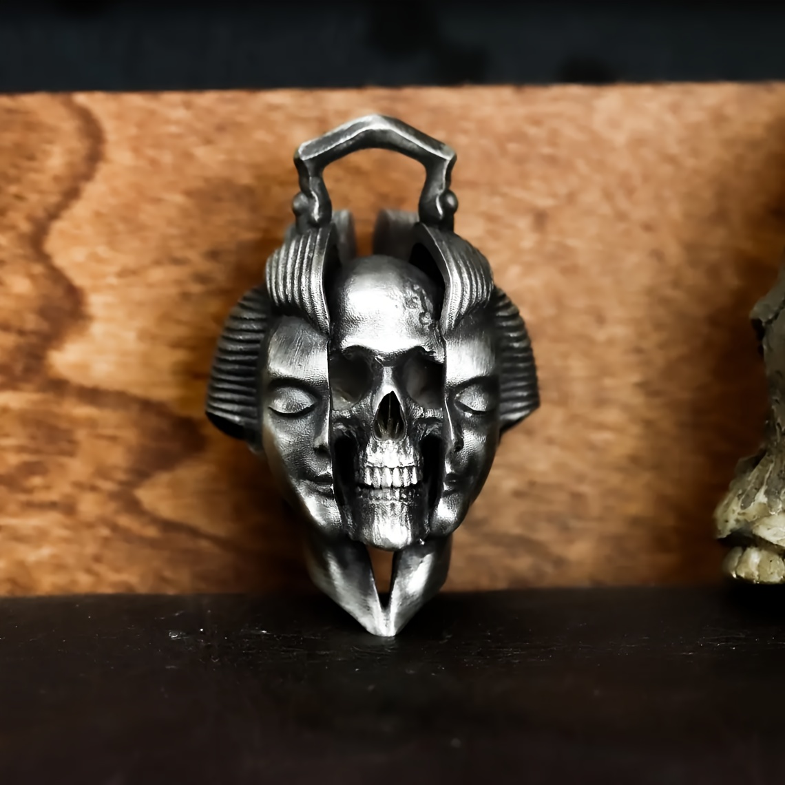 Image of Wisdom Beauty Demon Statue Halloween Men's Necklace, Party Jewelry