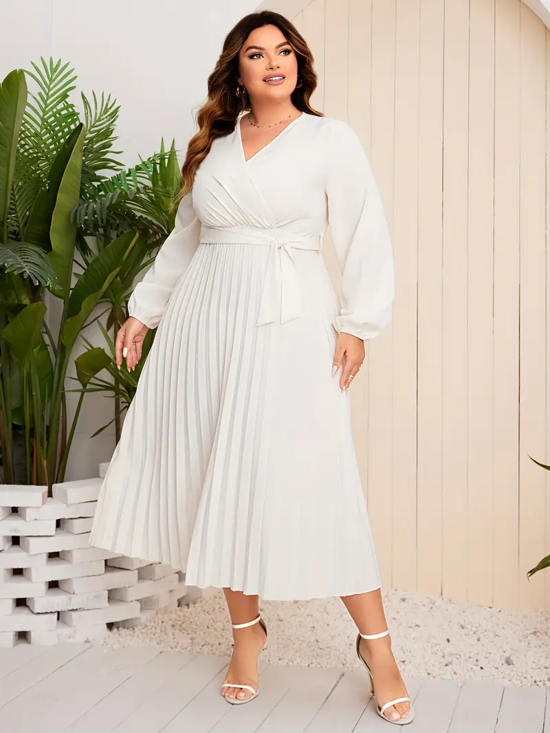 big pleated dress pretty KIMORA|Plus Size Simple Chiffon Pleated A-Line Bridesmaid Dress