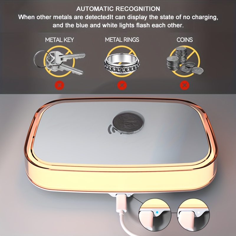 A 15W Wireless Charger with Ambient Touch Dimming, a Multifunctional Fast Charging Station Suitable for Huawei And Apple Devices, Wireless Charging for Headphones, Desktop Lighting, Essential for Professionals in Offices And Bedrooms