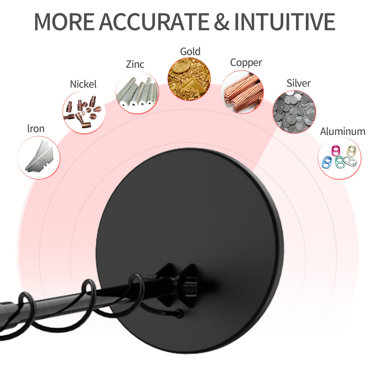 golden metal detector suitable for   adults and children   golden detector search coil for detecting golden for   gtx 4030 battery not included Product details 5