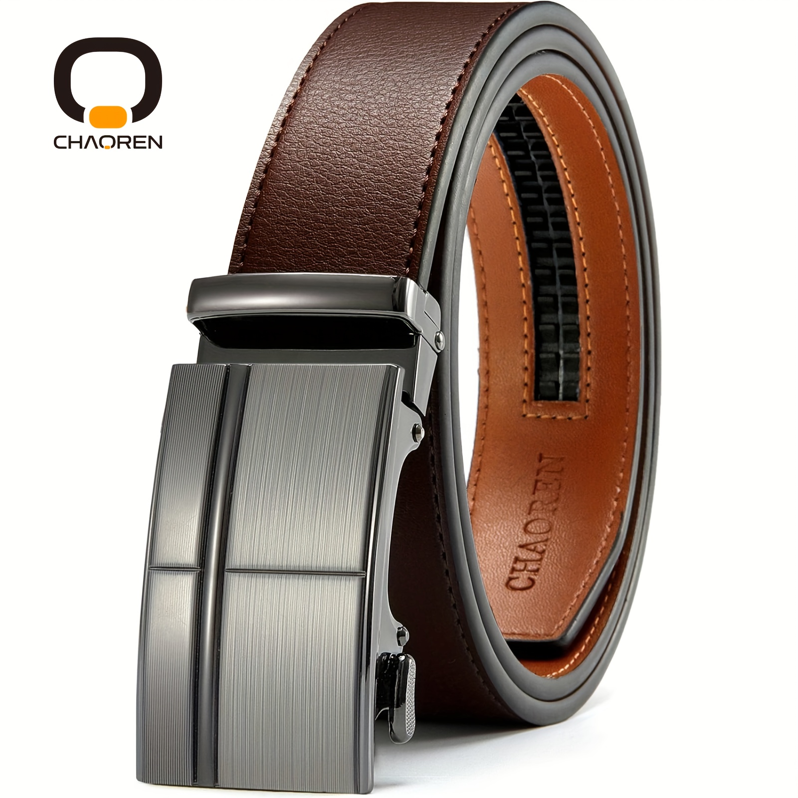 

Ceintures CHAOREN pour Hommes - Ceinture en Similicuir 1 3/8" pour Jean - Ceinture à Cliquet Micro Ajustable s' , CHAOREN