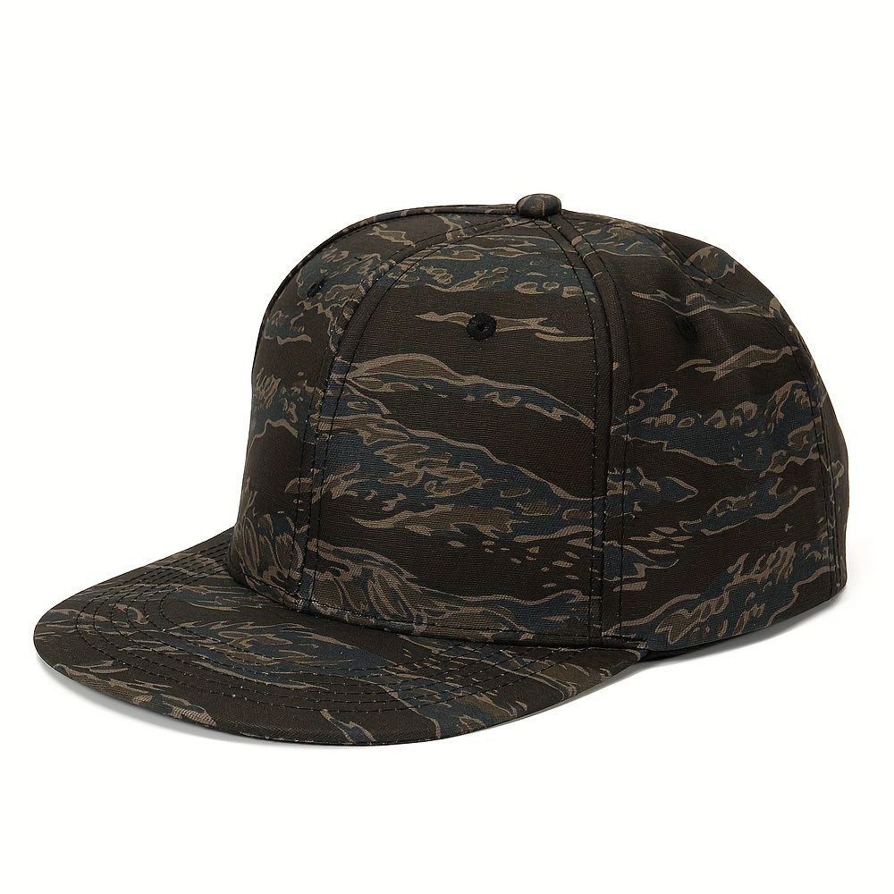 1pc Camouflage Baseball Baseball Hat, Dad Hats, Men Adjustable Snapback Hats, Outdoor Hunting Sports Street Hip Hop for Men,Temu