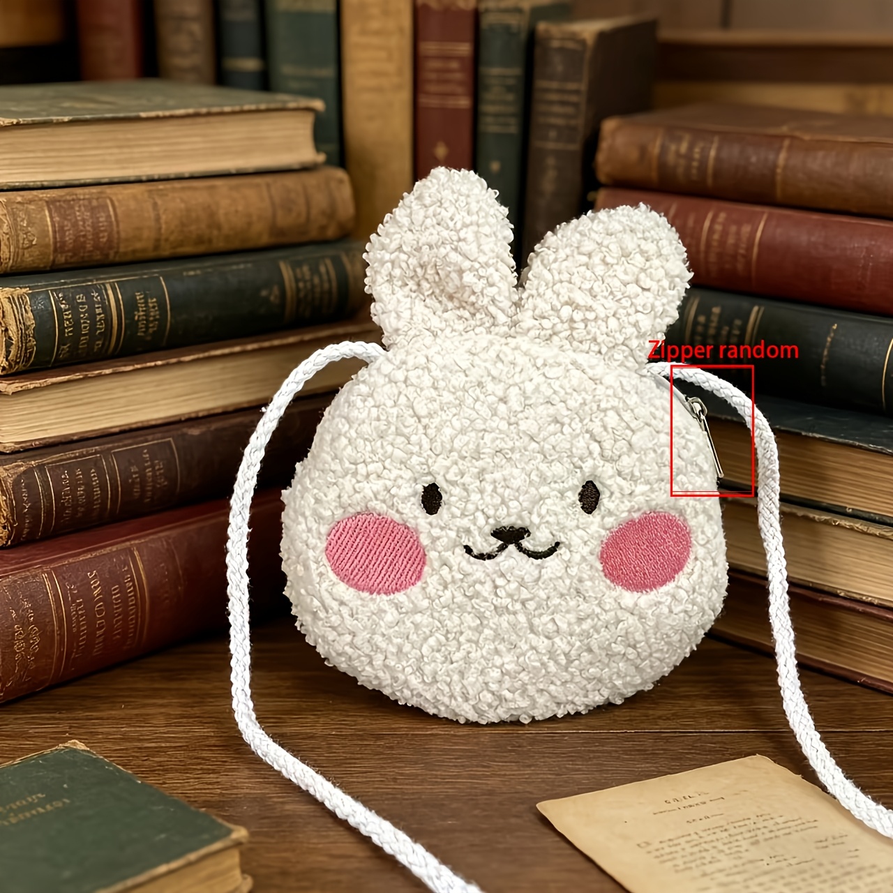 TEMU 【可愛い】ぬいぐるみバニー ボディバッグ かわいい 財布 収納バッグ ショルダーバッグ ギフト