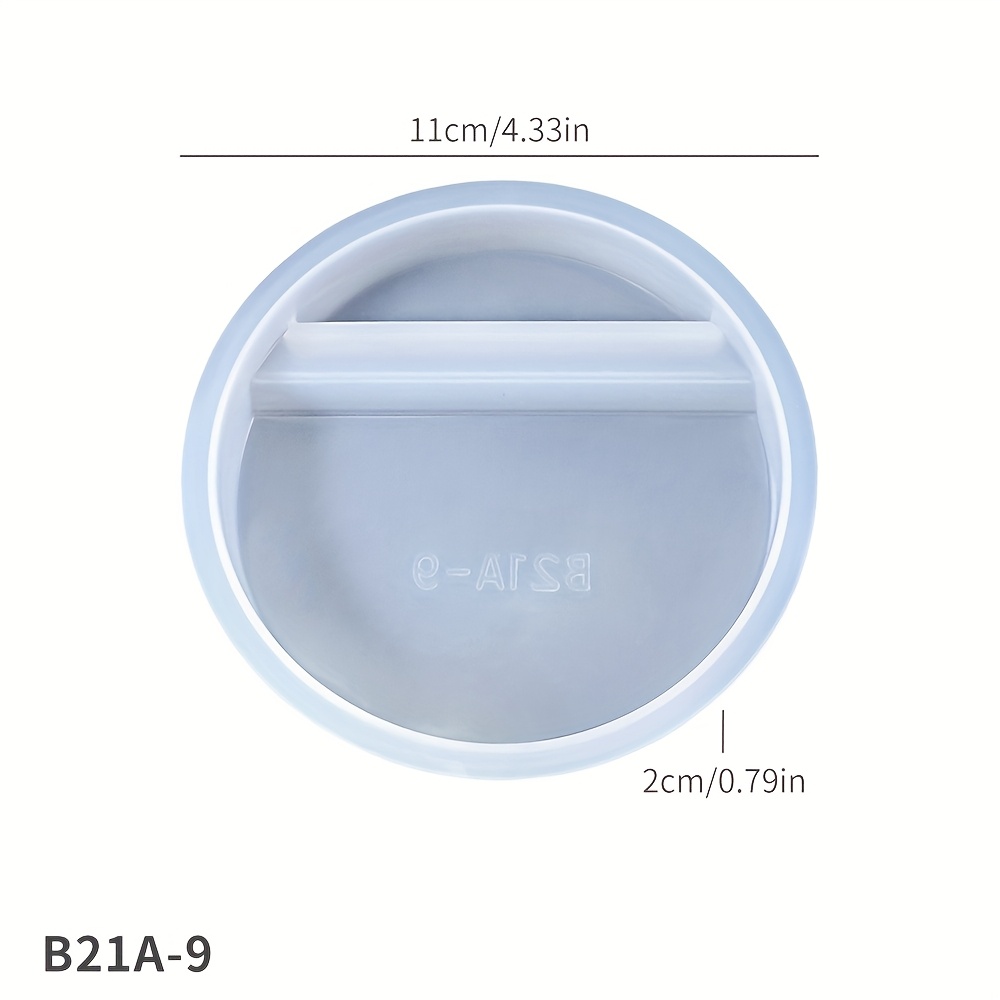 TEMU Moule pour un support de téléphone géométrique en silicone - Moule de moulage rond et rectangulaire, idéal pour supports de téléphone,