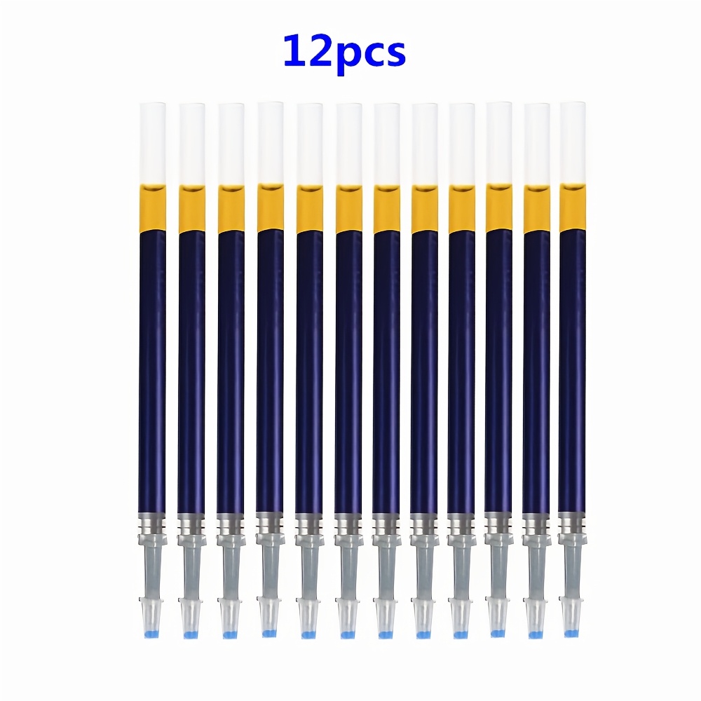 Tri-color Gel Ink Refills, Liquid Gel Refills - 0.5mm Fine Point, 12/30/49pcs Pack, In Red, Blue, And Black