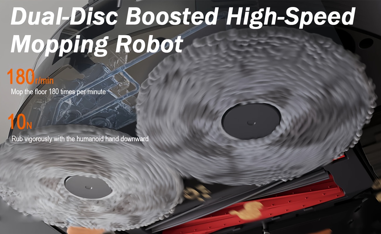 Armagar S10 Robot Vacuum Cleaner with Auto Empty Station-like Dock, 4000Pa Strong Suction, Smart Mapping & Obstacle Avoidance, Self- Mop/Broom Combo, Low Noise, App Control, 2--1 Sweeper and Mop for