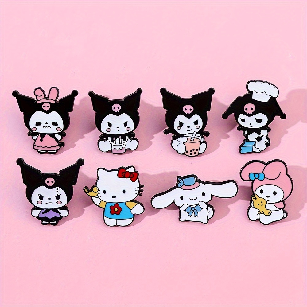 Sanrio-broche de Hello Kitty Kawaii, insignia deportiva creativa de Anime  Kuromi, Pin de papelería para estudiantes, accesorios dulces para niñas