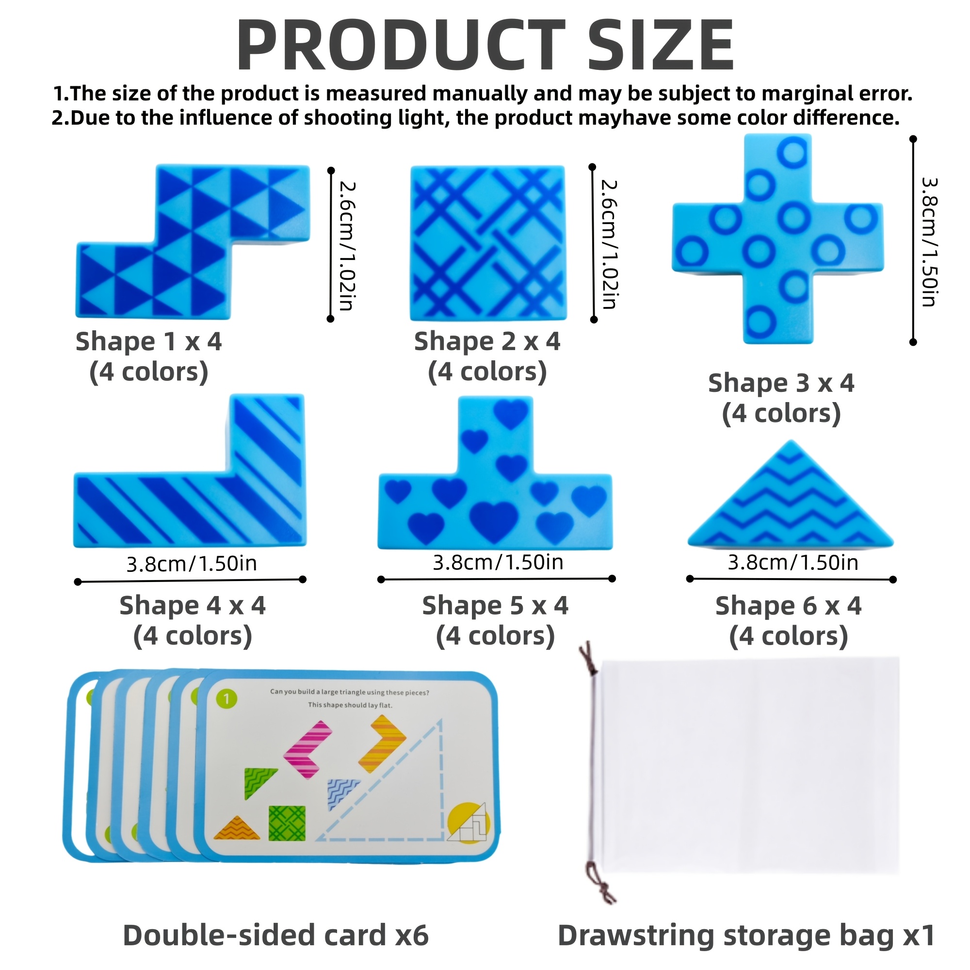 31pcs 3D Logic Puzzle Block Set, Educational Building Toy