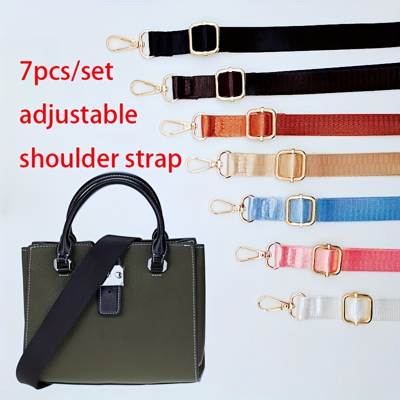 E-shop 7 Stück pro Packung Einfarbige Geldbörse Handtasche Herstellung Tasche Schultergurt Umhängetasche Riemen Verstellbarer Schultergurt Modischer