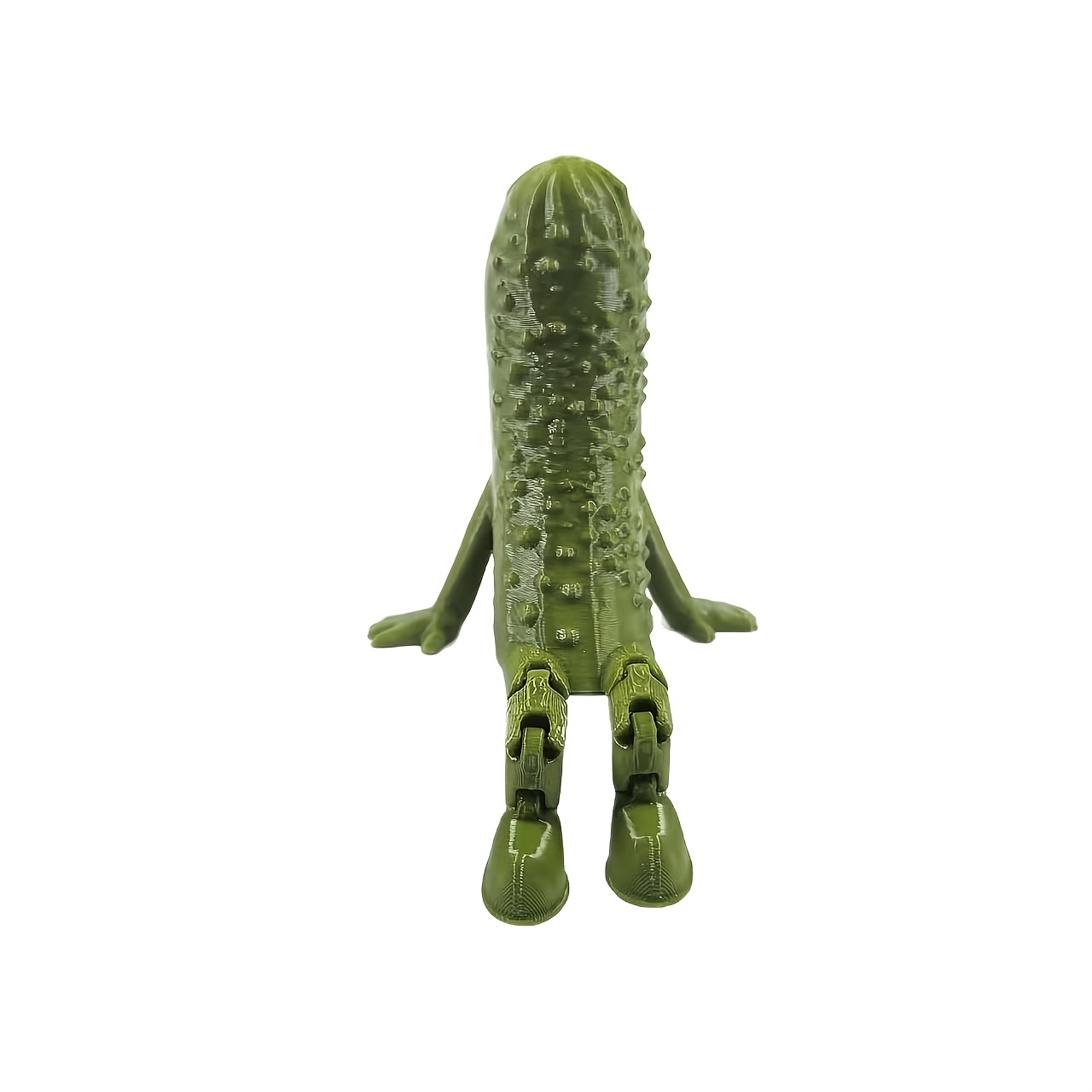 TEMU Statuina mobile stampata in 3D a forma di sottaceto, una decorazione da scrivania e ornamento antistress, un regalo unico per casa e ufficio
