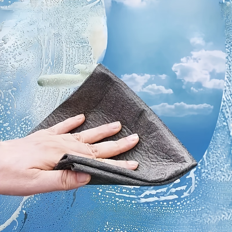Magic Cloth Glass Cleaning Cloth, Reusable Microfiber Towel, Streak-Free and Watermark-Free, Suitable for Windows, Mirrors, Car Washing, Kitchen and Bathroom Surfaces, Thickened and Mark-Free