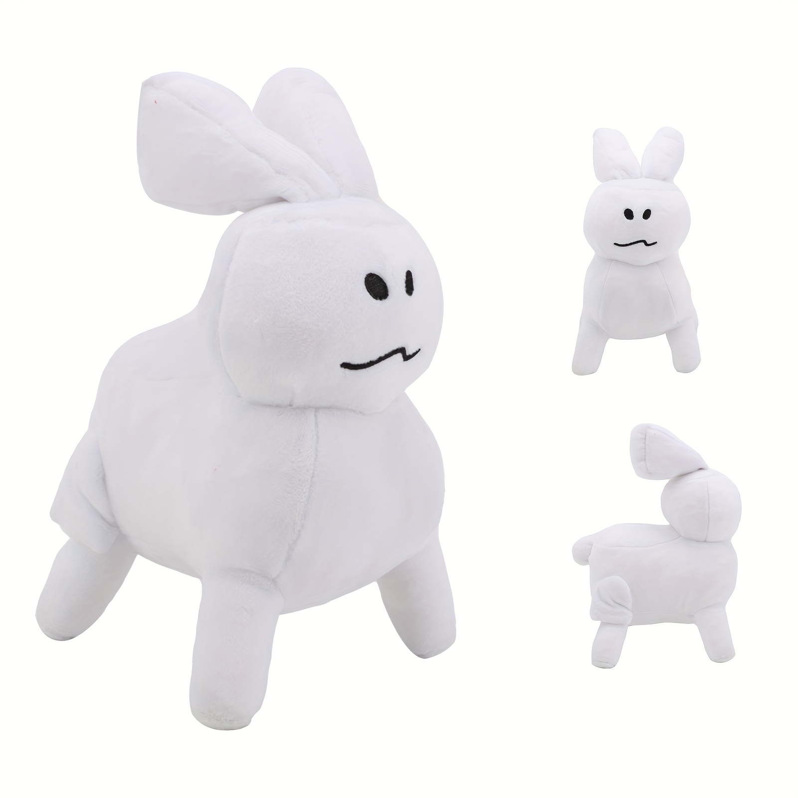 jackcat 11インチ ホワイト フォーセイクン グビーぬいぐるみ 大きな目