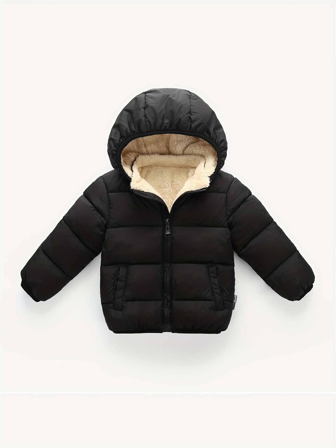 casaco acolchoado com para crianças 100% poliéster Temu Brazil