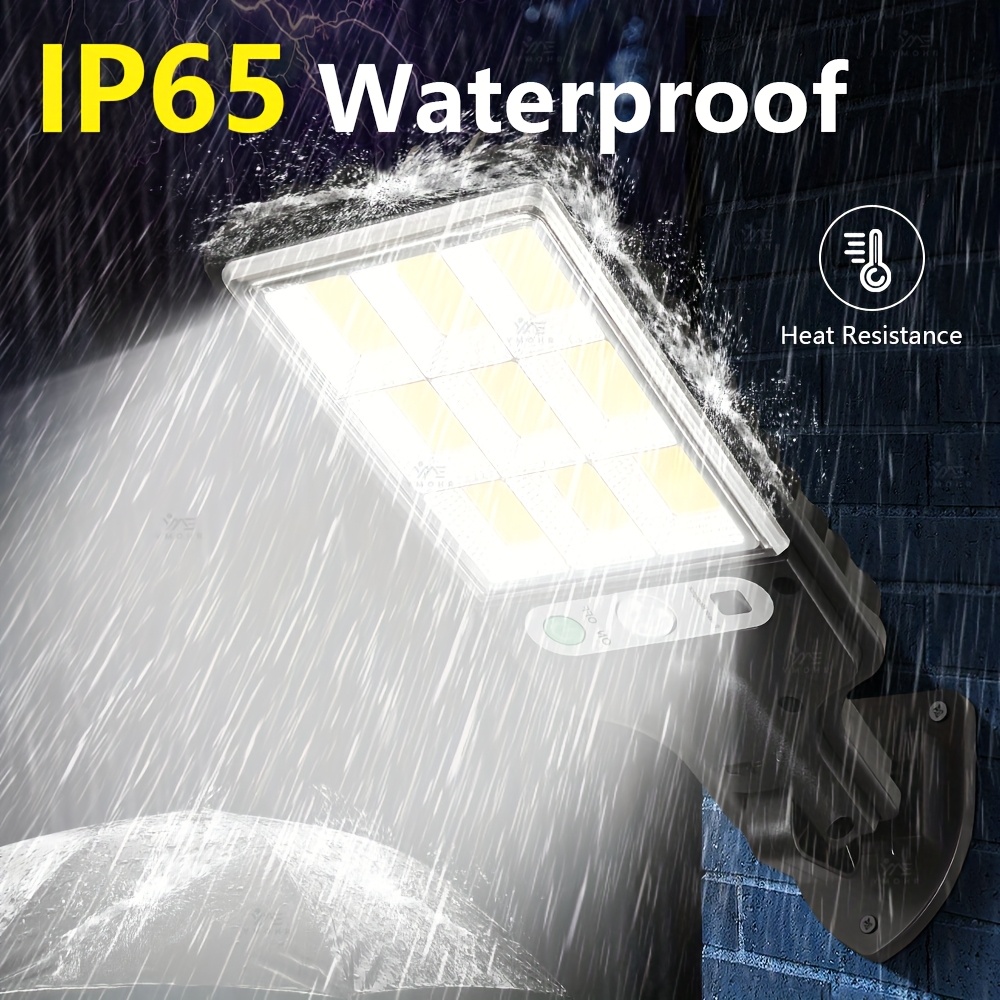 1  bright solar outdoor lights 108 cob solar lights outdoor wall light led light sensor movement outdoor solar spotlight garden decoration outdoor solar lights   street light Product details 1