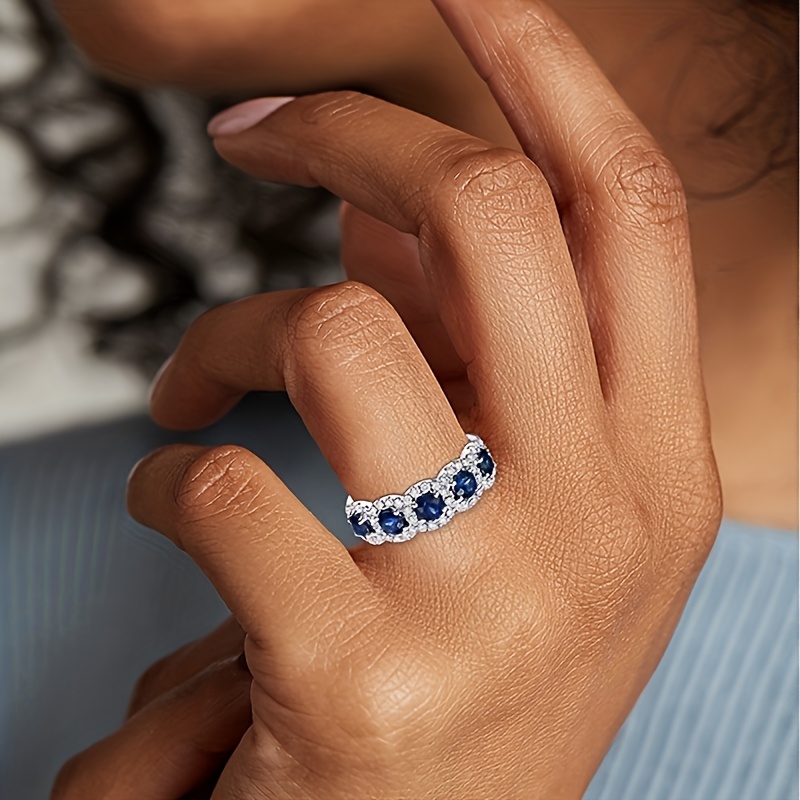 

1pc Luxury Geometric Elegant Ring For Women Wedding Engagement Party Jewelry Accessories Size 6-11