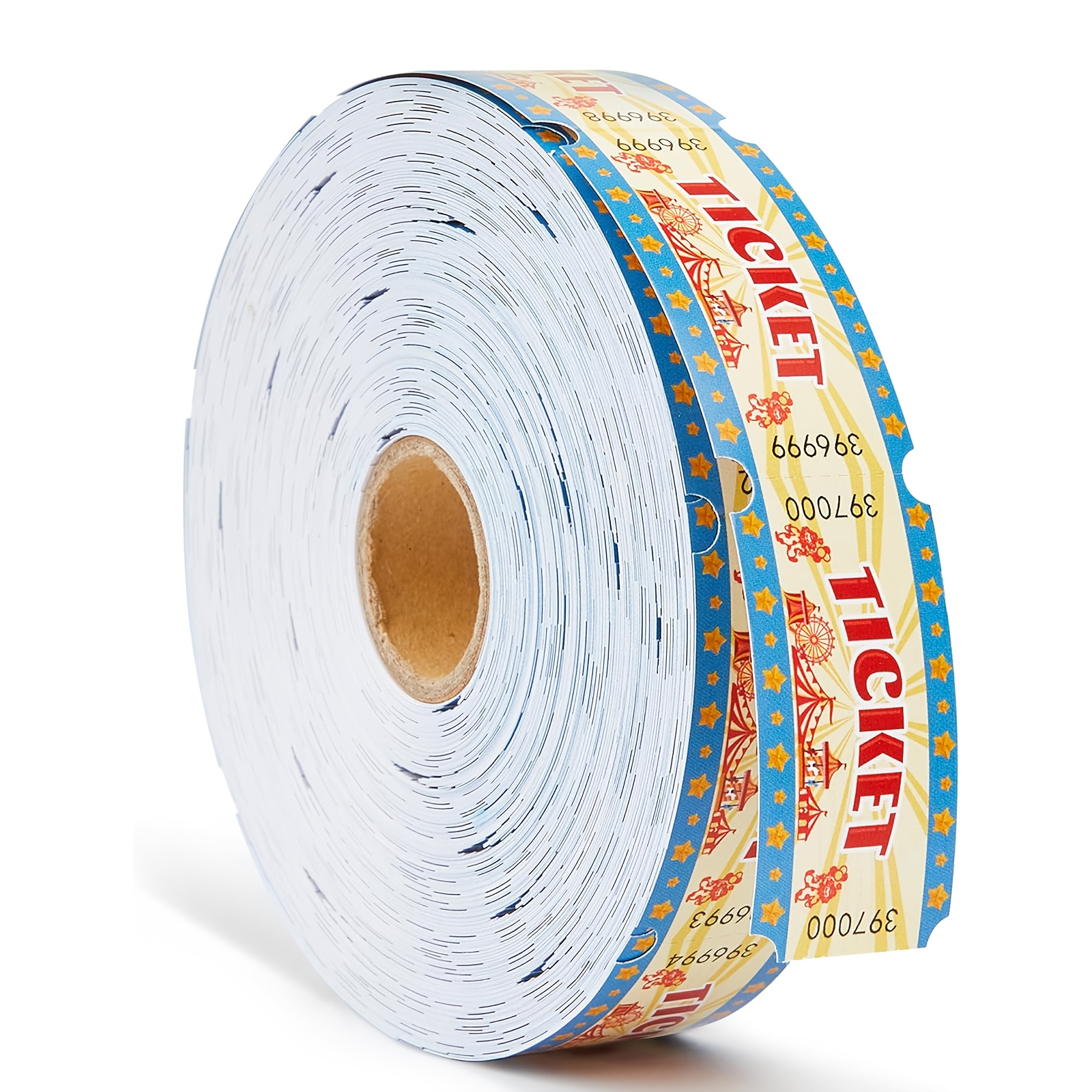 TEMU 1000pcs Carnival Tickets - Colorful Raffle Tickets With " Ticket" Text, Classroom, School, Or Family Games, Door Prizes, , Classroom Rewards |