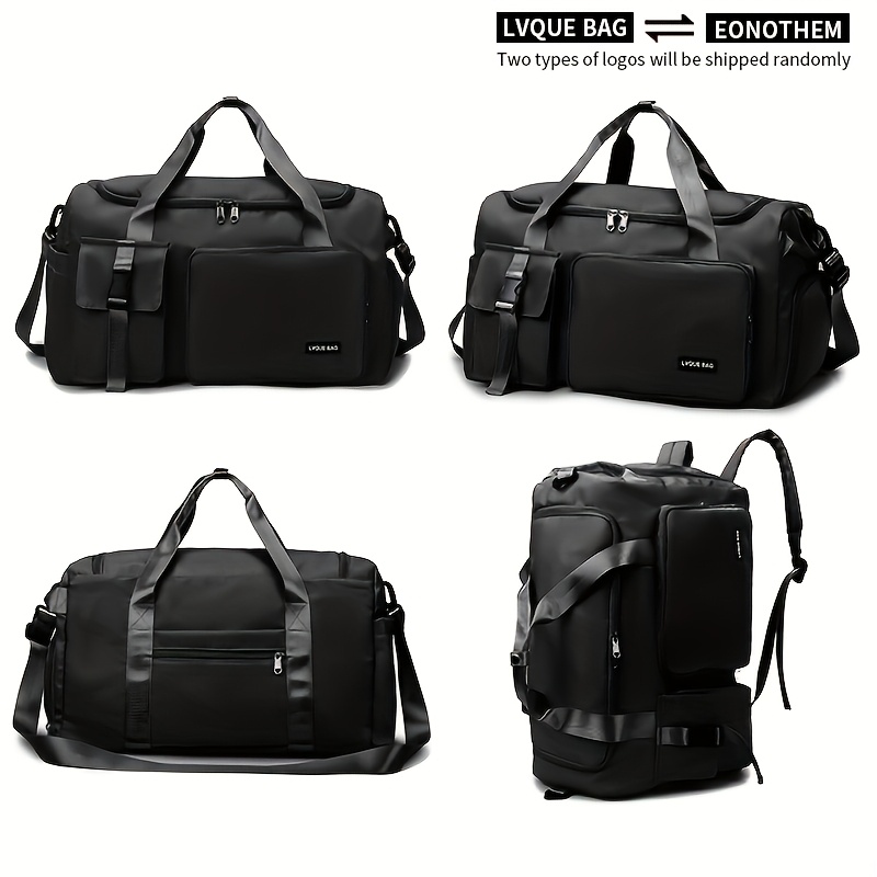 TEMU Grand Sac de Voyage Grande Capacité Facile Couleur Unie Multifonctionnel Sac à Dos de Sport Fitness Sac à Main pour Femmes Sac de Rangement pour